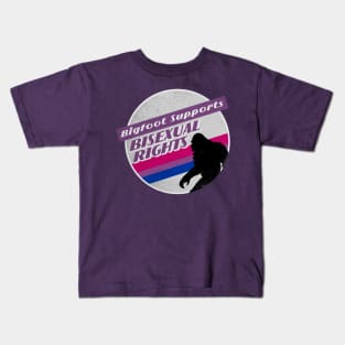 Bi Pride Bigfoot Kids T-Shirt